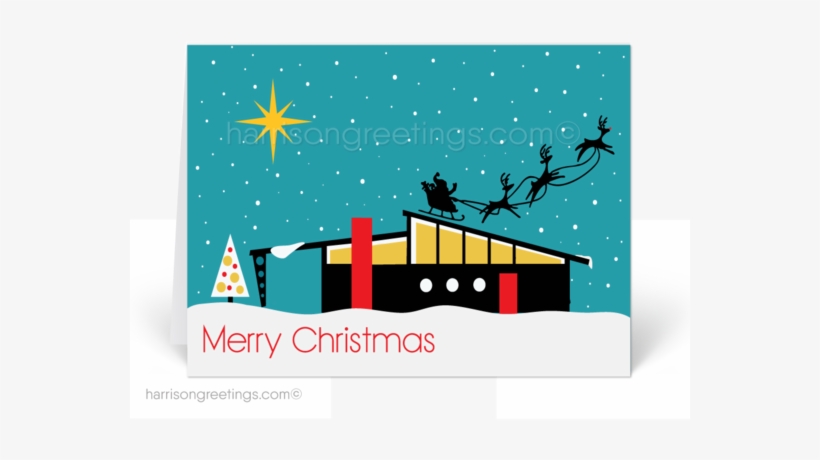 M#century Modern Retro Holiday Cards - Modern Christmas Cards 2017, transparent png download