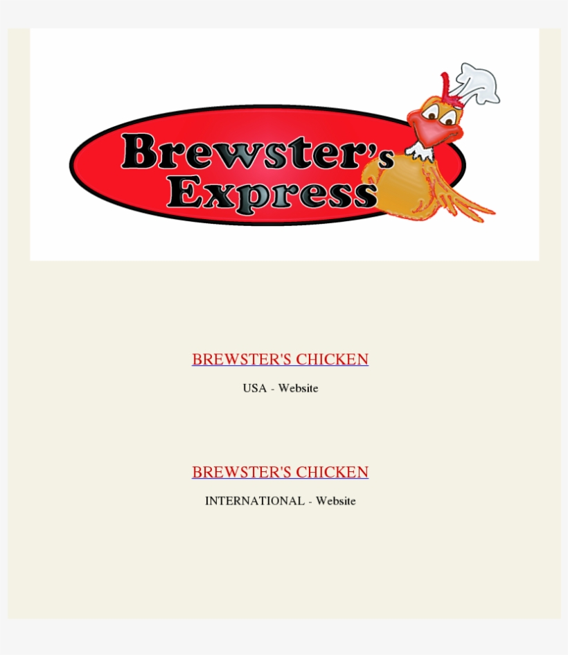 Brewsters Chicken Competitors, Revenue And Employees - Cartoon, transparent png download