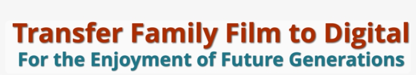 Redwood Film Transfer Preserve Your Family Memories - Film, transparent png download