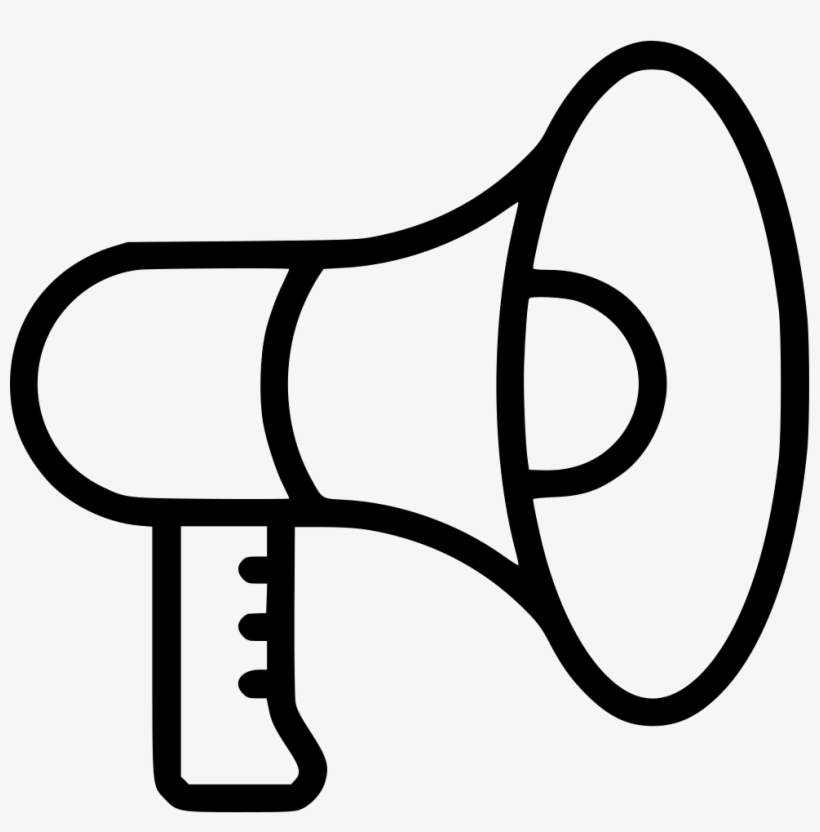 Megaphone Speaker Talk Advertise Loud Promote Comments - Advertise Png, transparent png download