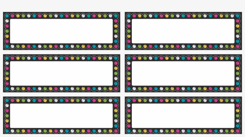 Chalkboard Brights Labels Magnetic Accents, transparent png download