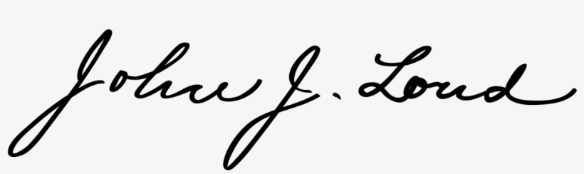 John J Loud Signature - John J Loud, transparent png download
