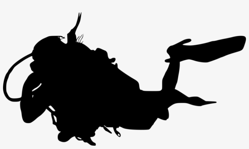 Free Png Scuba Diver Silhouette Png Images Transparent - Portable Network Graphics, transparent png download