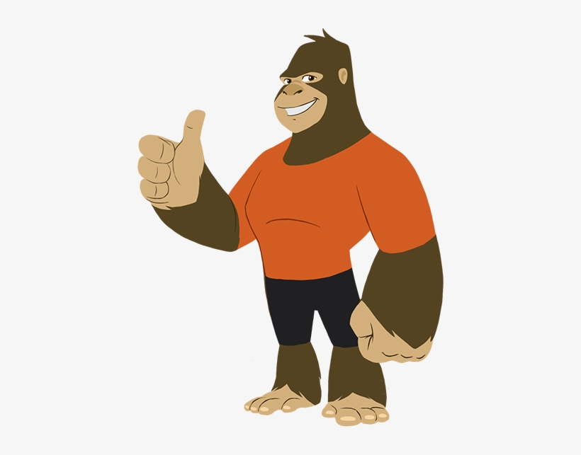 Voucher Ape - Gorilla Thumbs Up Png, transparent png download