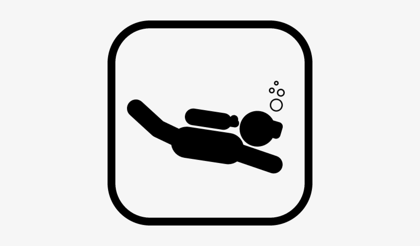 Scuba Diving Sign Vector - Quad Icono, transparent png download