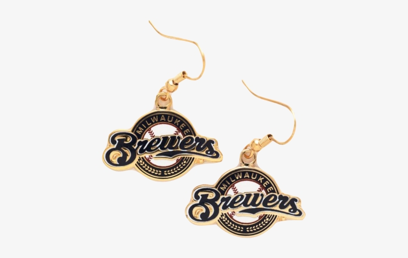 Milwaukee Brewers Logo Dangle Earrings 6 Pc Min - Milwaukee Brewers Logo Dangle Earrings (gold-tone), transparent png download