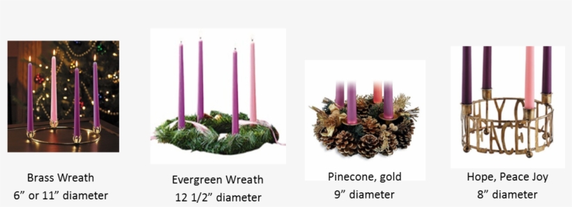Please Click Here To Download The Order Form To See - Brass Advent Wreath With Foliage, transparent png download