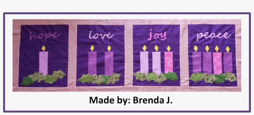 Faith And Fabric - Advent Wreath Banner, transparent png download