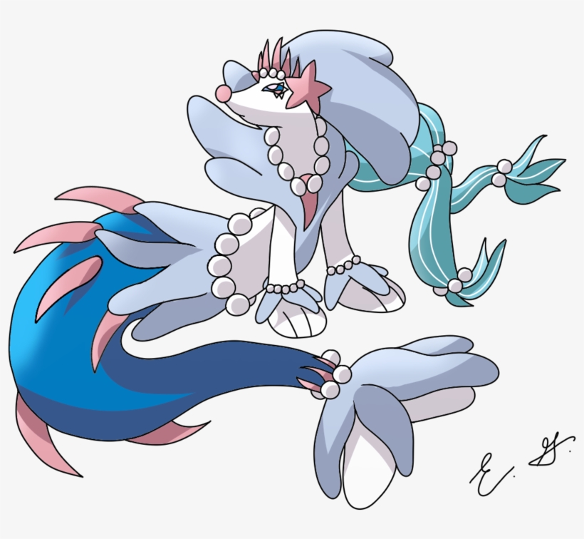 Mega Primarina Fan Made By Karionite35-dbi8e16 - Cartoon, transparent png download
