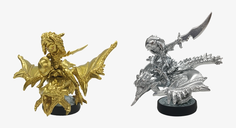 Naturally, Those Two Amiibo Are “just” A Gold And Silver - Monster Hunter Stories Amiibo Gold, transparent png download