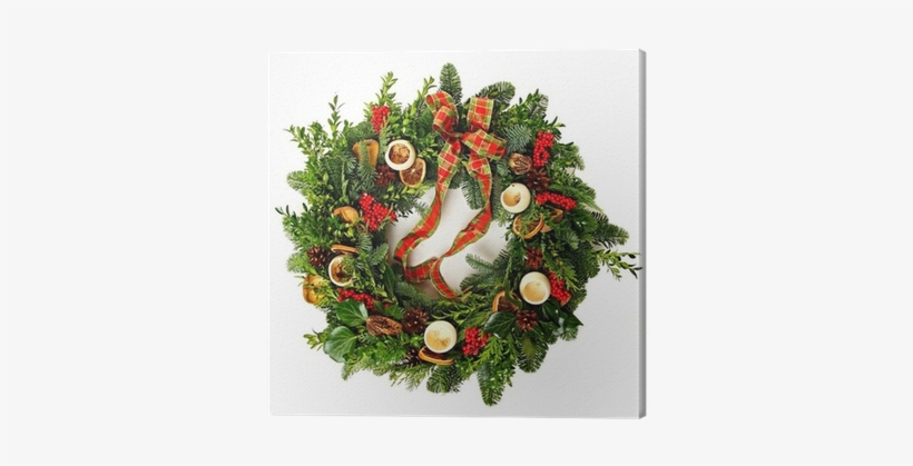 Advent Wreath Of Myrtle And Conifers, View From Above - Wreath, transparent png download