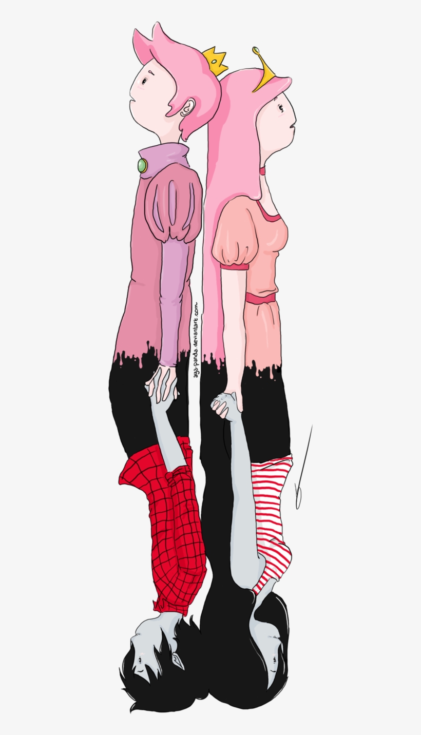 Gumlee And Bubbline By Aya-panda On Deviantart - Marceline X Dulce Princesa, transparent png download