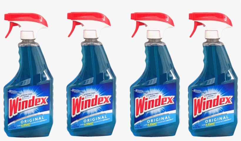 Windex, Scrubbing Bubbles & Pledge Only $1 - Sc Johnson 08521 Windex Glass Cleaner, 32-ounce, Blue, transparent png download