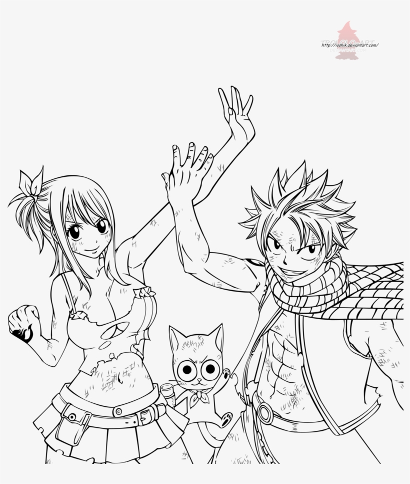 Vector Stock And By Ioshiklineart On Deviantart - Natsu Dragneel  Transparent PNG - 800x911 - Free Download on NicePNG, image size:820x966