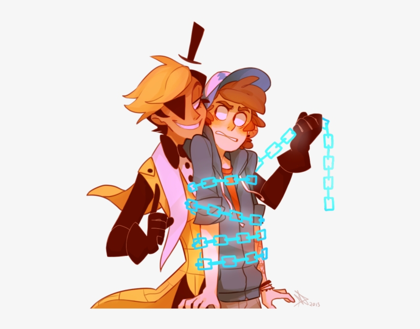 Thumbnail - Bill Cipher And Dipper Fan Art, transparent png download
