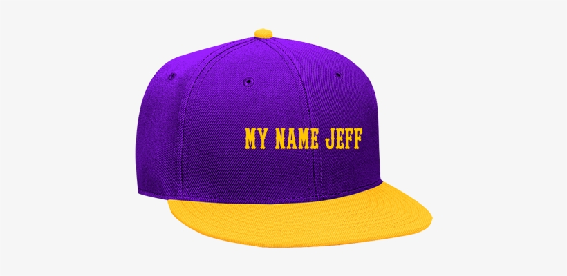 My Name Jeff - Osaka Snapback Flat Black Canvas, transparent png download