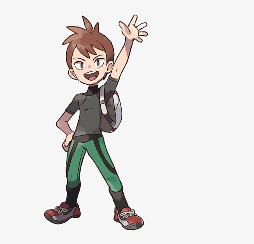 The Pokémon Company International And Nintendo Have - Pokemon Let's Go Rival, transparent png download