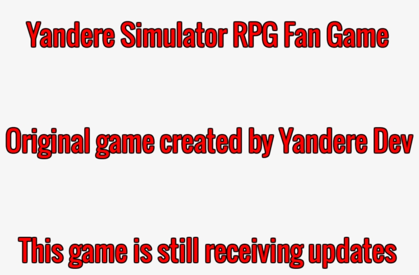 A Yandere Simulator Rpg Fan Game - Yandere Simulator, transparent png download