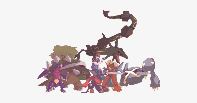 Swordsman's Team By Autobottesla - Torterra Blaziken, transparent png download