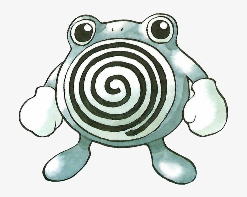 White Blemishes, Almost Like A Traditional Watercolor - Poliwhirl Ken Sugimori, transparent png download