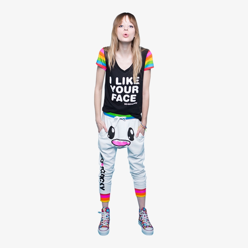 So So Happy X Iron Fist I Like Your Face Tee - So So Happy Monster Taco, transparent png download