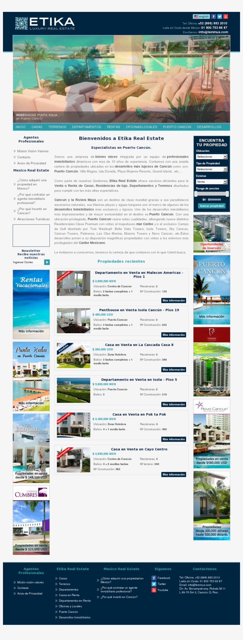 Etika Real Estate Competitors, Revenue And Employees - Web Page, transparent png download