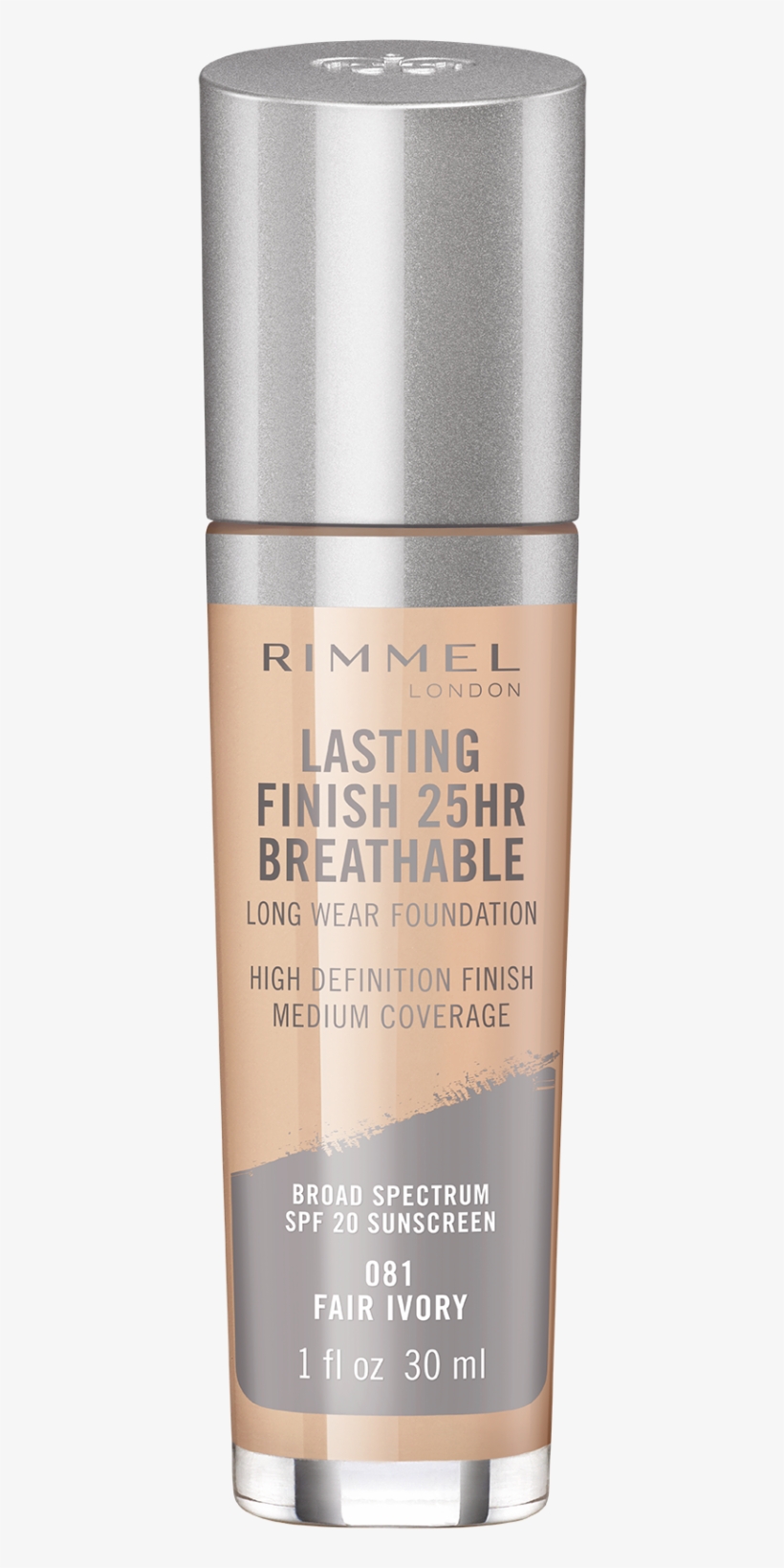 Lasting Finish Breathable Foundation - Rimmel London Lasting Finish Breathable Foundation, transparent png download