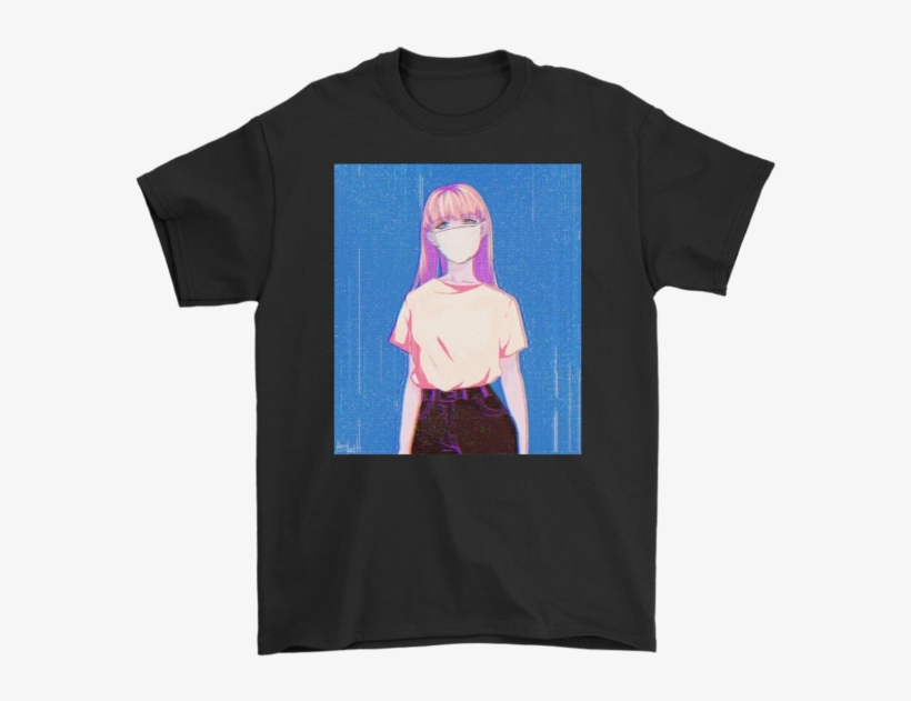 Cute Japanese Anime Girl Aesthetic Glitch Vaporwave - He Is My Best Friend My Shoulder E Is The Love Of My, transparent png download