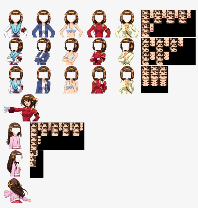 Click For Full Sized Image Haruhi Suzumiya - Undertale Of Haruhi Suzumiya, transparent png download