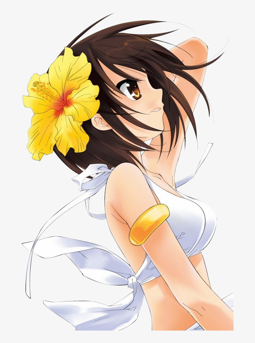 Haruhi Render - Anime Girl, transparent png download