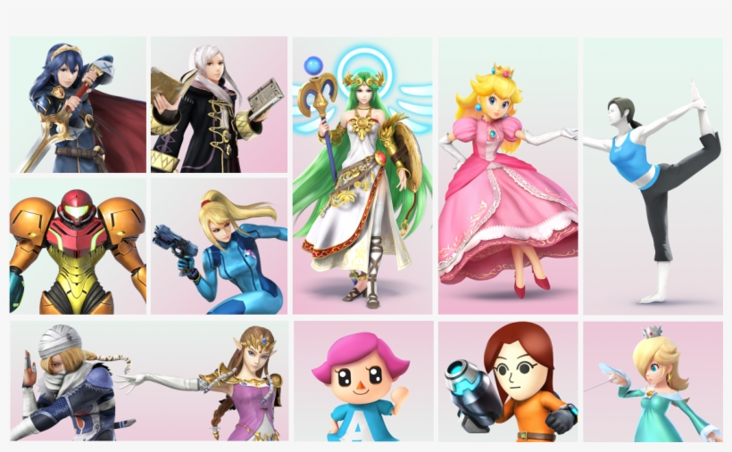 “ The Women Of Smash ⊟ The Original Smash Bros, transparent png download