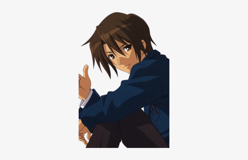 The Melancholy Of Haruhi Suzumiya - Itsuki Haruhi Suzumiya Et Kyon, transparent png download