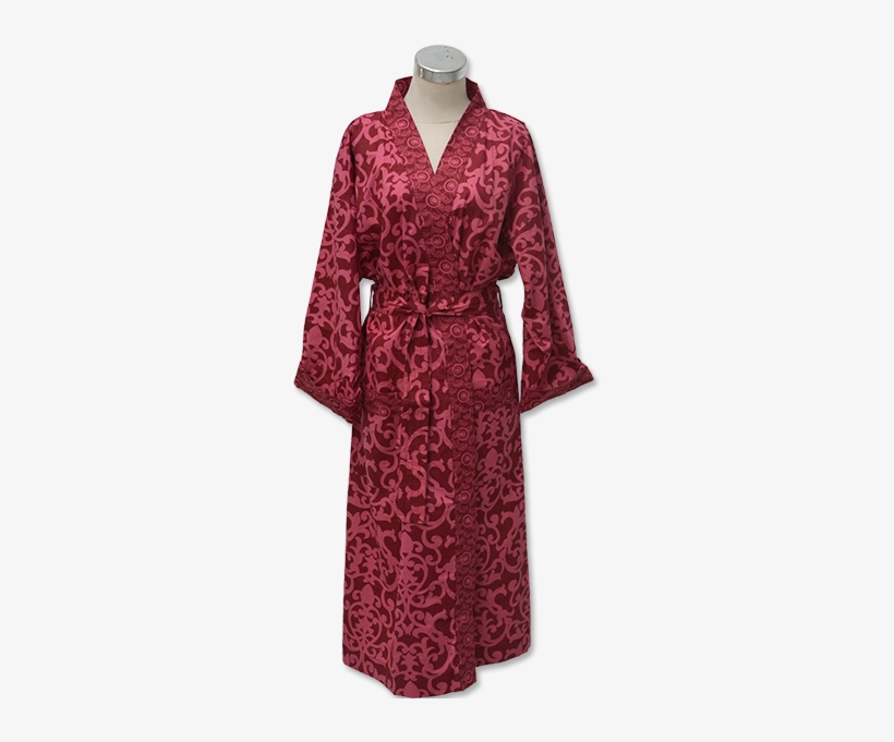 Florence Marsala Kimono Robe - Nightgown, transparent png download