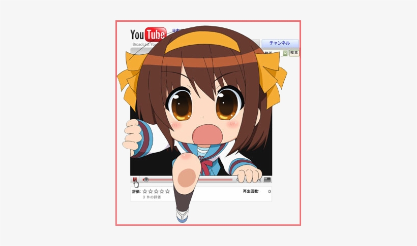 Haruhi-tan - Haruhi Suzumiya, transparent png download