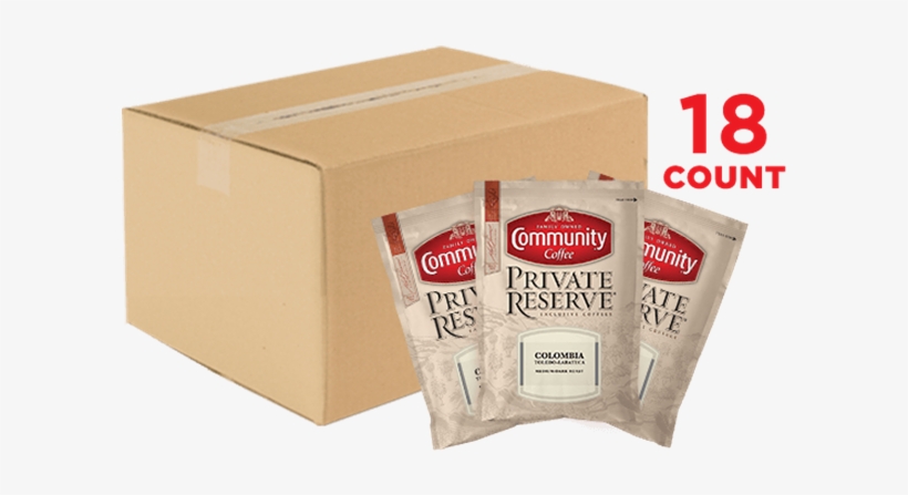 Private Reserve Colombia Toledo-labateca Coffee Packets - Community Coffee Dark Roast Ground Coffee, Espresso, transparent png download