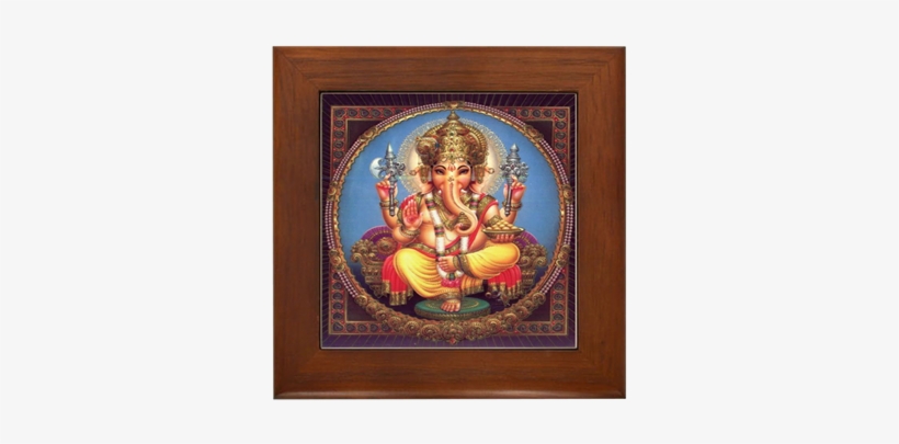 Ganesha Framed Tile - Ganesha Tile Coaster, transparent png download