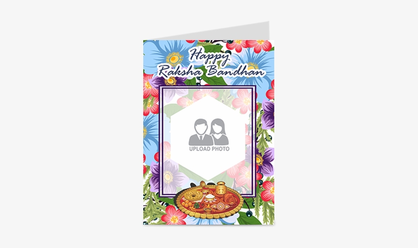 Happy Raksha Bandhan Personalised Greeting Card - Greeting Card On Raksha Bandhan, transparent png download