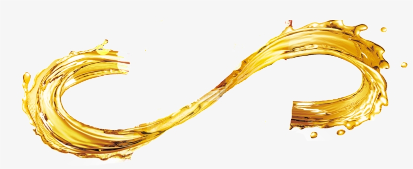 S Shaped Golden Liquid Transparent Decoration - Liquid, transparent png download