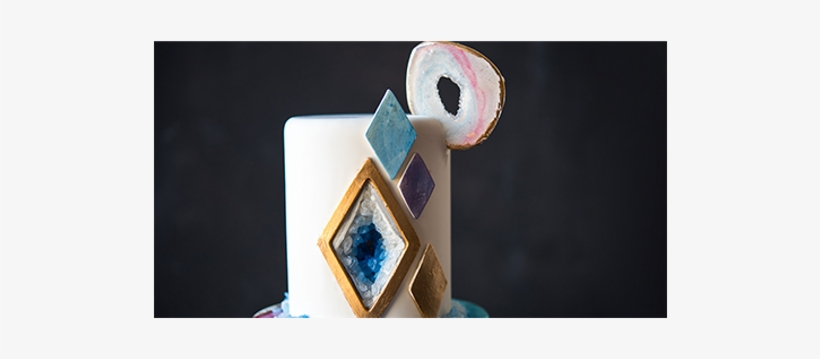Agate & Amethyst Geode Cake - Agate, transparent png download