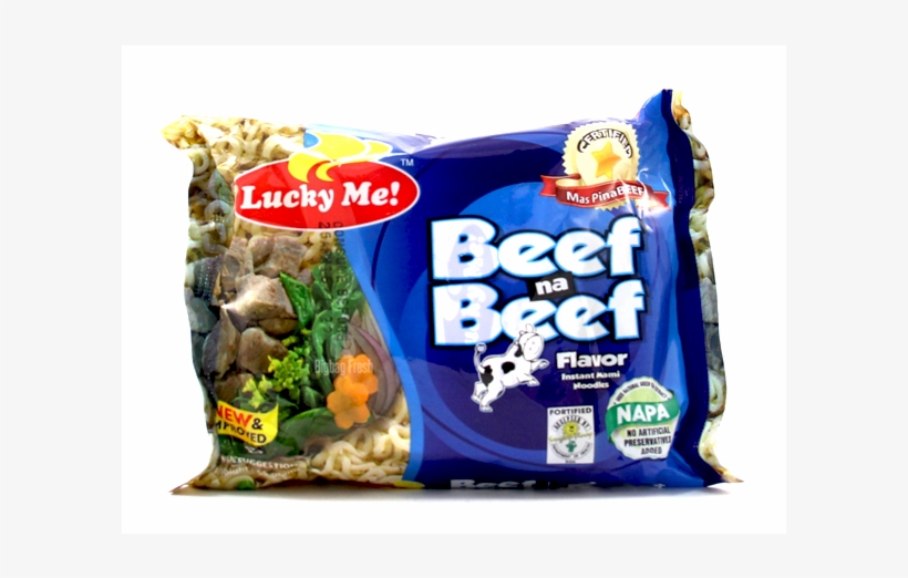 Lucky Me Instant Beef Noodles 60g - Lucky Me Beef Noodles, transparent png download