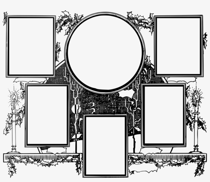 Picture Frames Computer Icons Collage Photomontage - Six Frame Max Xmas Smack Down!, transparent png download