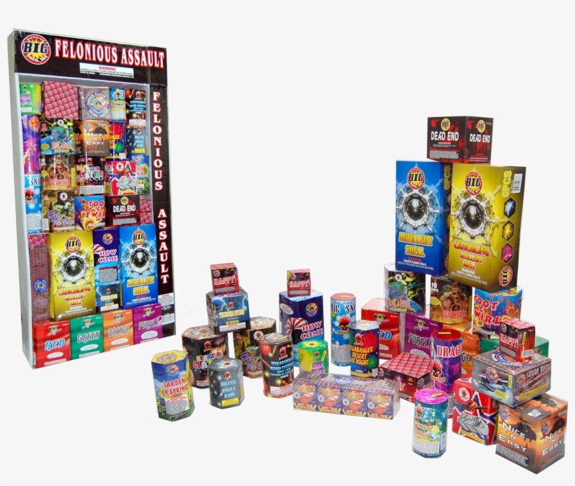Sparkys-fireworks - Felonious Assault Firework Assortment, transparent png download