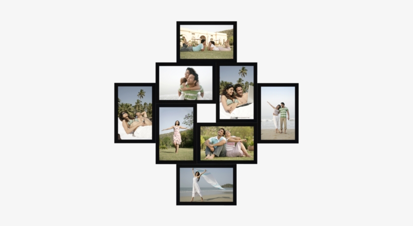 Collage Photo Frames Made Of Synthetic Wood, Send Photos - Picture Frame, transparent png download