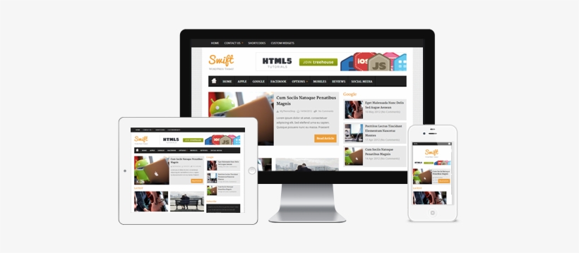 Swift A Fast Loading Dual Column Responsive Blog Wordpress - Wordpress Full Seo Theme, transparent png download
