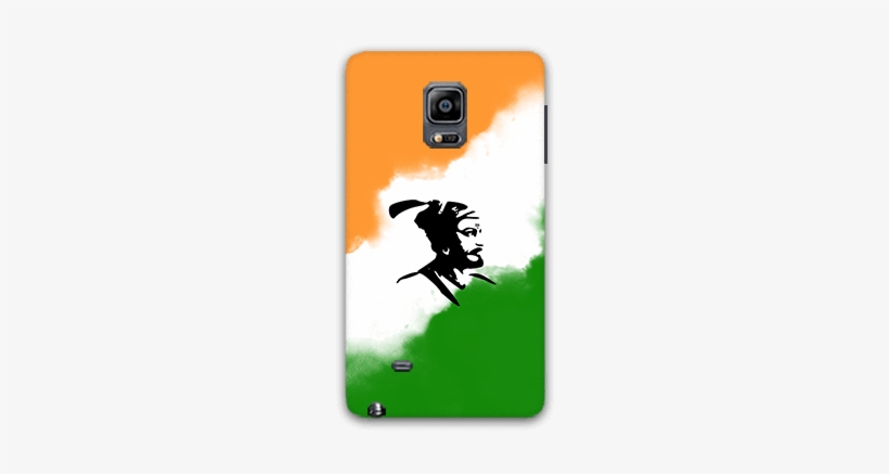 Shivaji With Indian Tricolor Samsung Note Edge Mobile - Mobile Phone, transparent png download