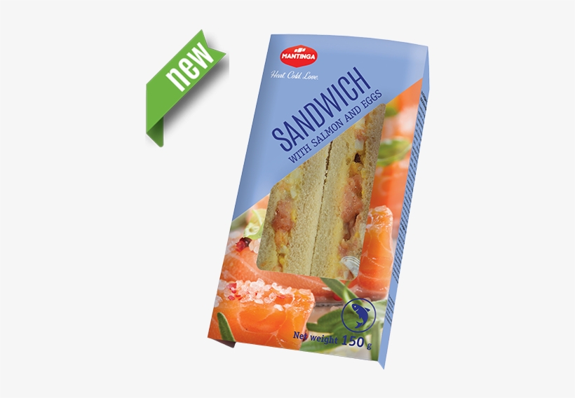 Sandwich With Salmon And Eggs - Chicken Sandwich, transparent png download