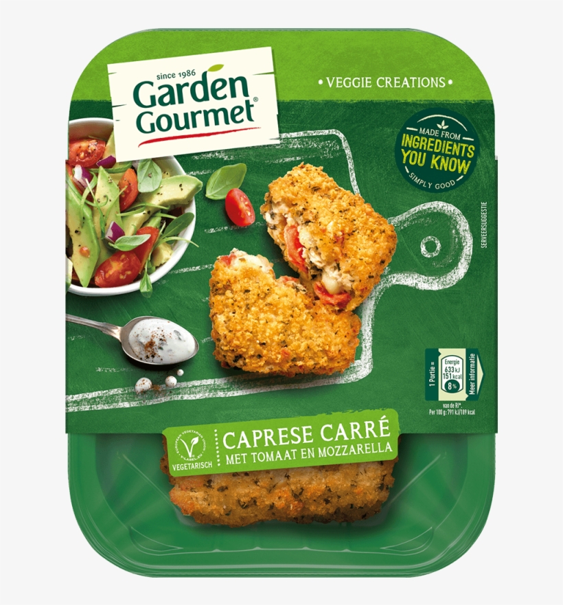 Garden Gourmet Caprese Carré - Garden Gourmet Toscaanse Carre, transparent png download