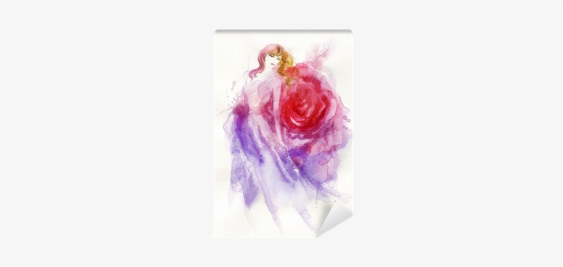 Woman Portrait - Fotoprint: Woman Portrait .abstract Watercolor .fashion, transparent png download