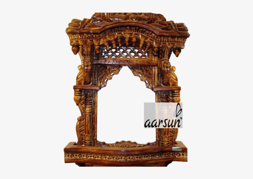 Antique Traditional Handicrafts Rajasthani Wooden Jharokha, - Rajasthani Wooden Handicraft, transparent png download