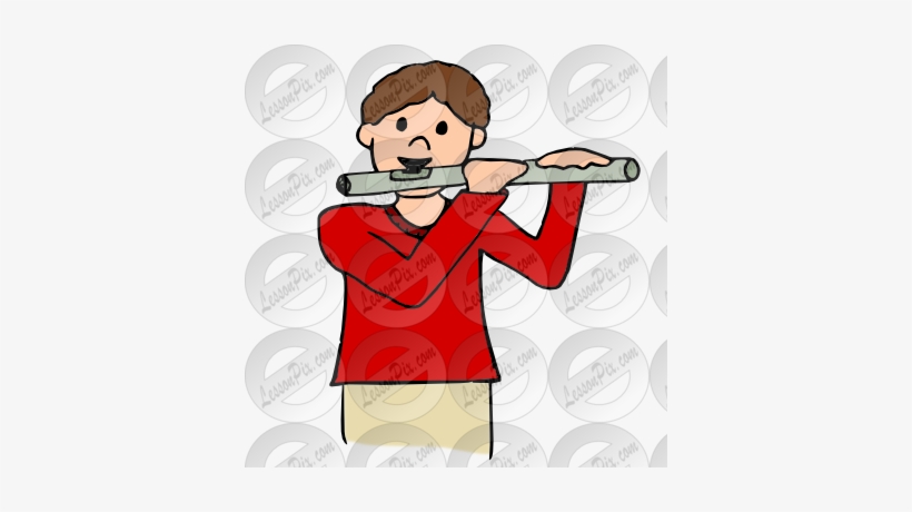 Flutist Picture For Classroom - Picture Dictionary, transparent png download